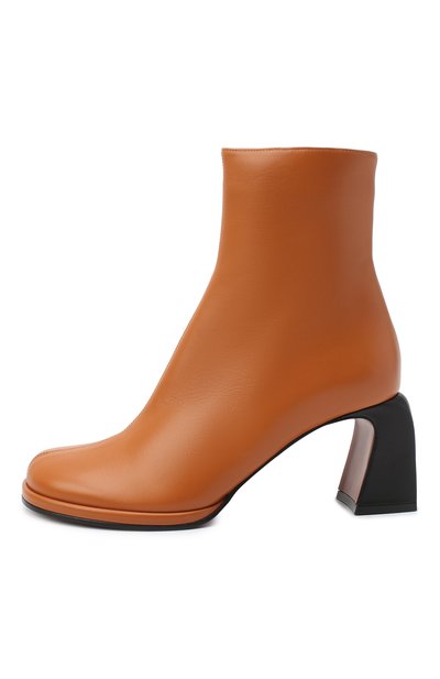 Кожаные ботильоны MANU ATELIER коричневого цвета по цене 49250 руб., арт. 2019042, фото 3 Кожаные ботильоны MANU ATELIER, арт. 2019042, фото 3