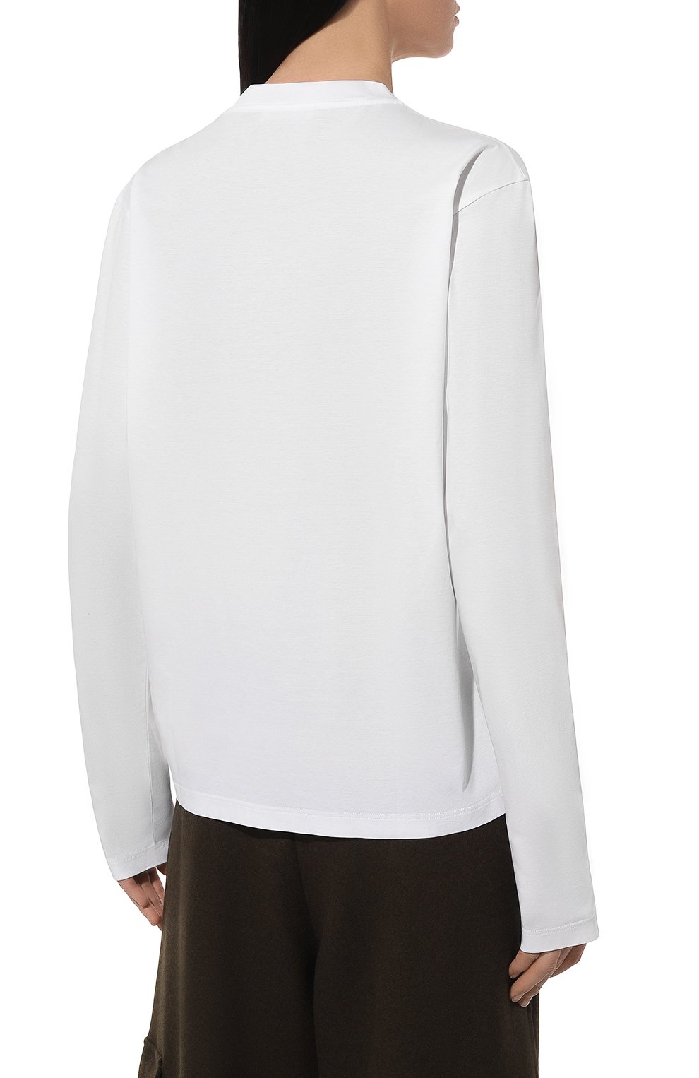 Хлопковый лонгслив JIL SANDER, арт. J01GC0001/J45051, фото 4