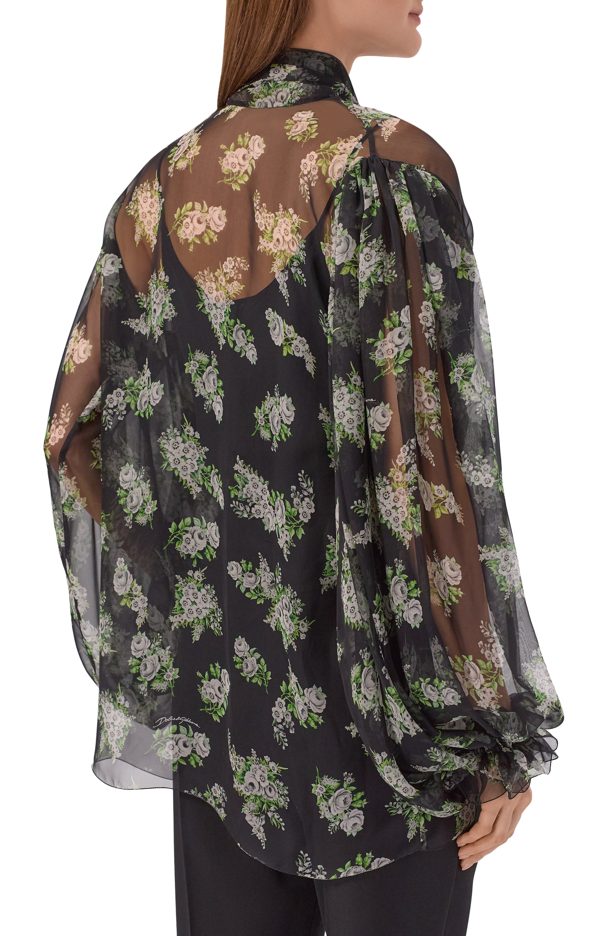 Шелковая блузка DOLCE & GABBANA, арт. F7BW1T/IS120, фото 4