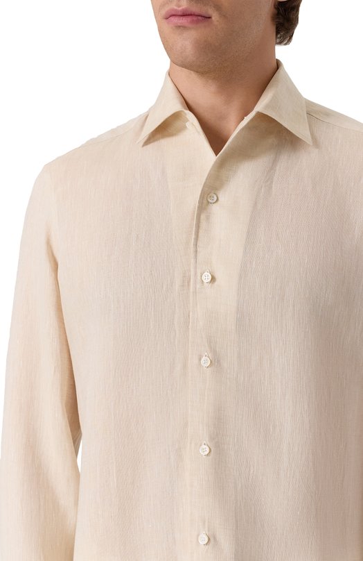Льняная рубашка MVST M0RBIDA/R0BERT0/R0UND/F3411308-LINEN Бежевый  M0RBIDA/R0BERT0/R0UND/F3411308-LINEN Фото 5