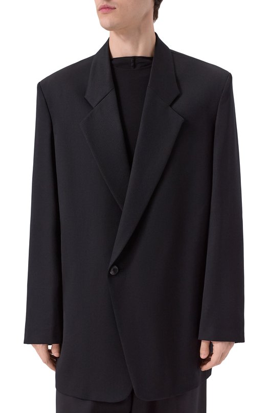 Шерстяной пиджак Attachment VG52-306 Чёрный  VG52-306 Фото 3