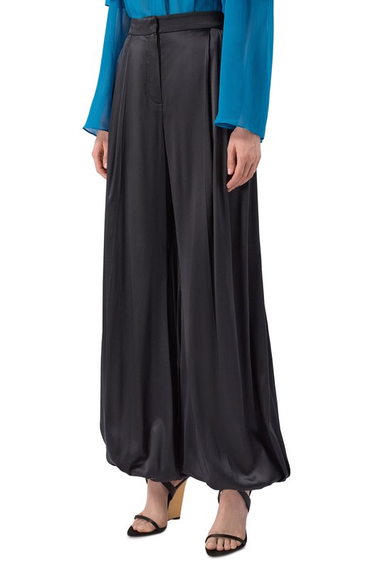Шелковые брюки Nina Ricci 26PCPA011/SE1415 Чёрный  26PCPA011/SE1415 Фото 3