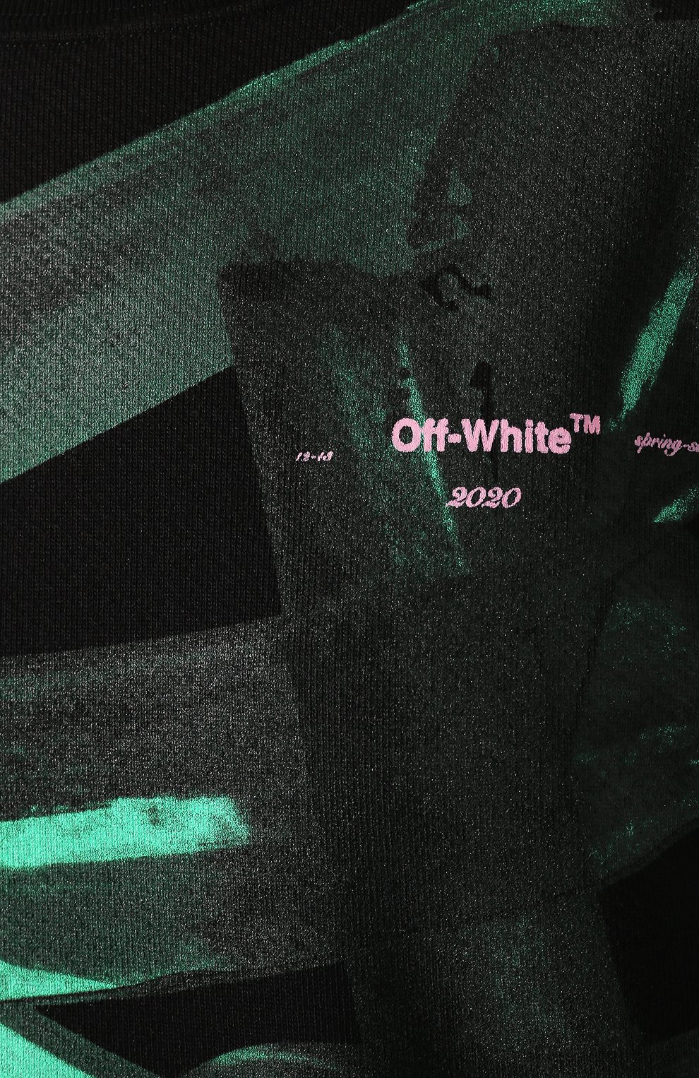 Хлопковый свитшот OFF-WHITE зеленого цвета по цене 56650 руб., арт. 0WBA046R20F301271040, фото 5 Хлопковый свитшот OFF-WHITE, арт. 0WBA046R20F301271040, фото 5