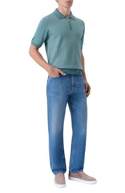 Поло из шелка и хлопка STEFANO RICCI, арт. K212038P31/F26194, фото 2