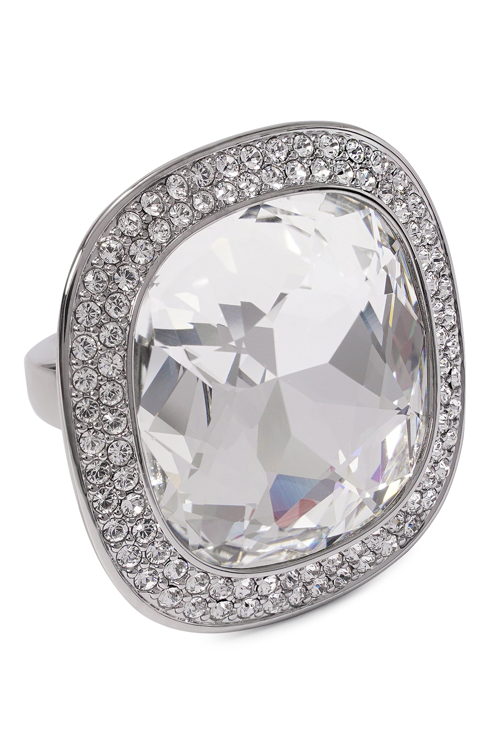 Кольцо una SWAROVSKI серебряного цвета по цене 29950 руб., арт. 5760117, фото 1 Кольцо una SWAROVSKI, арт. 5760117, фото 1