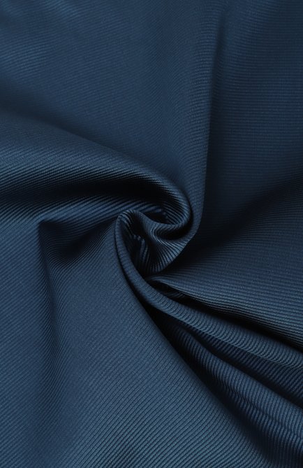 Мужской шелковый платок GIORGIO ARMANI тёмно-голубого цвета, арт. 360023/3R901 | Фото 2 (Материал сплава: Проставлено; Материал: Шелк, Текстиль; Нос: Не проставлено)