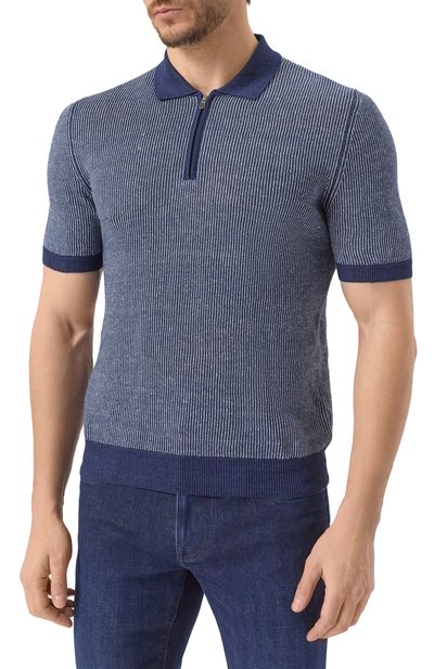 Поло изо льна и хлопка GRAN SASSO, арт. 57172/18647, фото 3