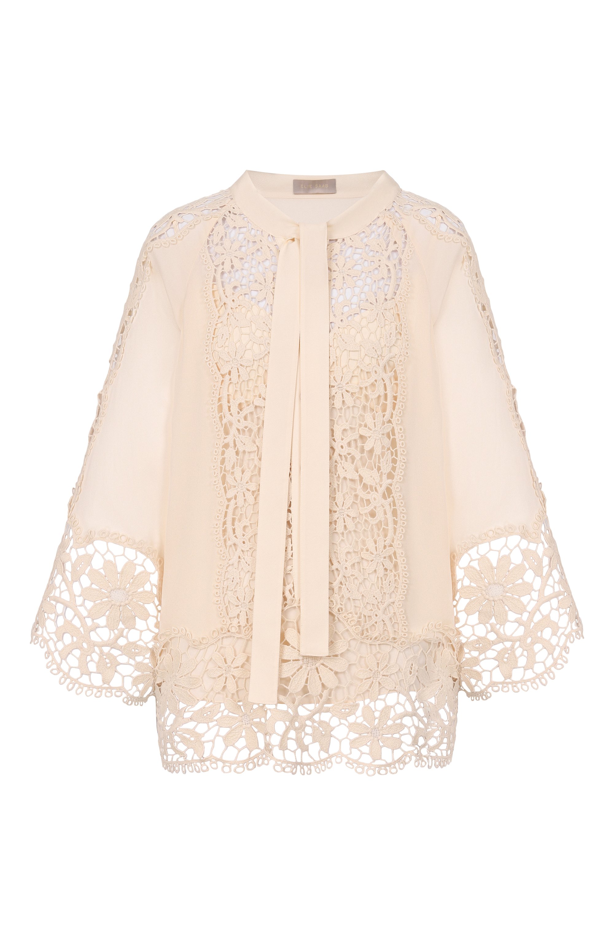 Блузка из хлопка и шелка ELIE SAAB, арт. T0335/SIM03, фото 1