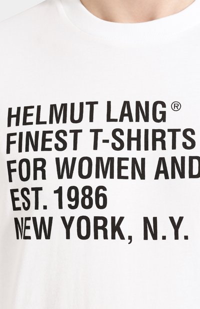 Хлопковая футболка HELMUT LANG, арт. K01DM504, фото 5