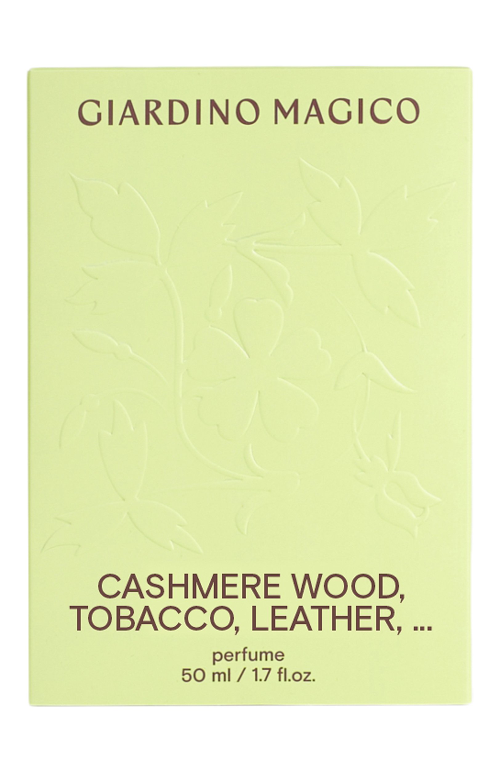 Концентрированные духи cashmere wood tobacco leather (50ml) GIARDINO MAGICO, арт. 4660222283580, фото 6