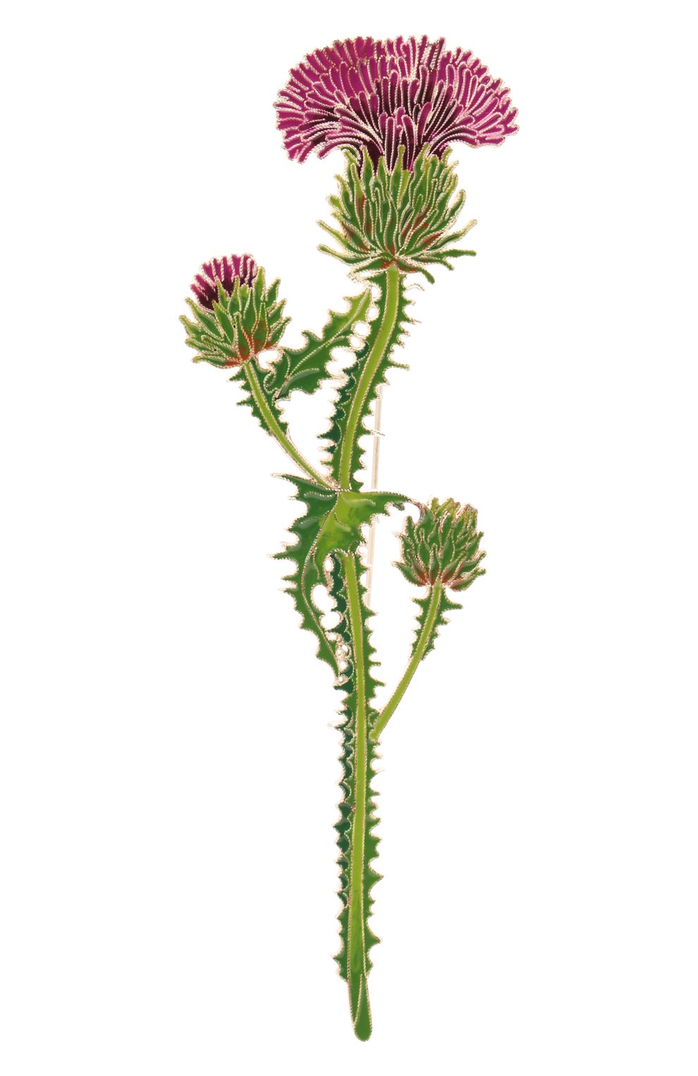 Брошь чертополох РУССКИЕ САМОЦВЕТЫ, арт. 41553, фото 1