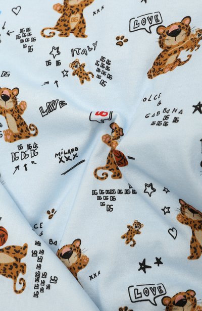 Хлопковое одеяло DOLCE & GABBANA голубого цвета по цене 37150 руб., арт. LNJA88/G7G0H, фото 2 Хлопковое одеяло DOLCE & GABBANA, арт. LNJA88/G7G0H, фото 2