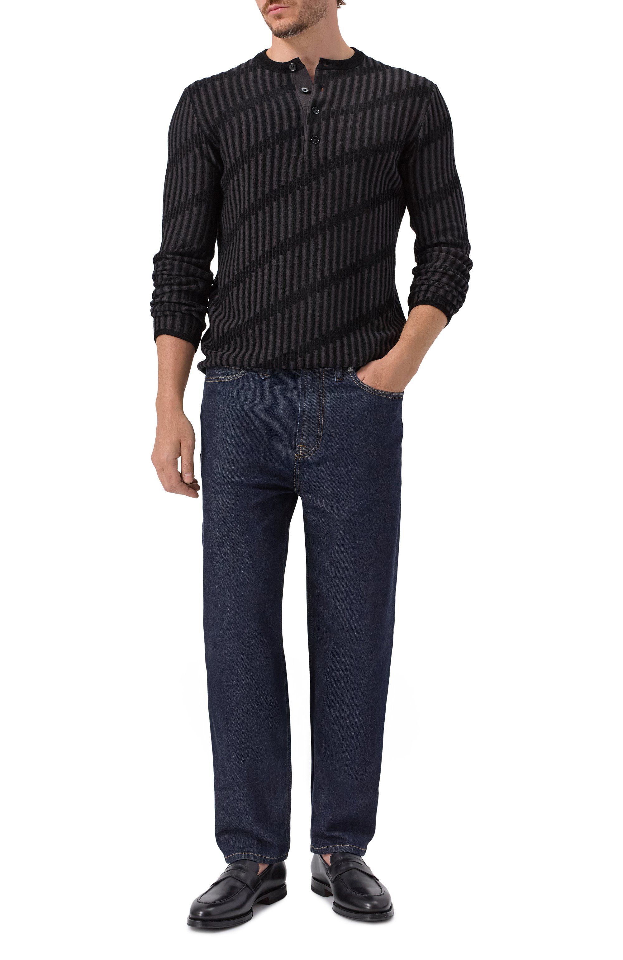 Джемпер из шерсти и вискозы EMPORIO ARMANI, арт. EM003517/AF19553, фото 2