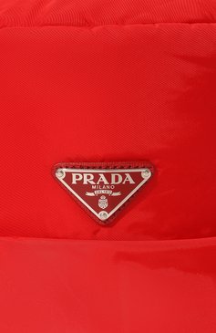 Женская панама PRADA красного цвета, арт. 1HC248-2DV4-F0011 | Фото 4 (Материал сплава: Проставлено; Нос: Не проставлено)