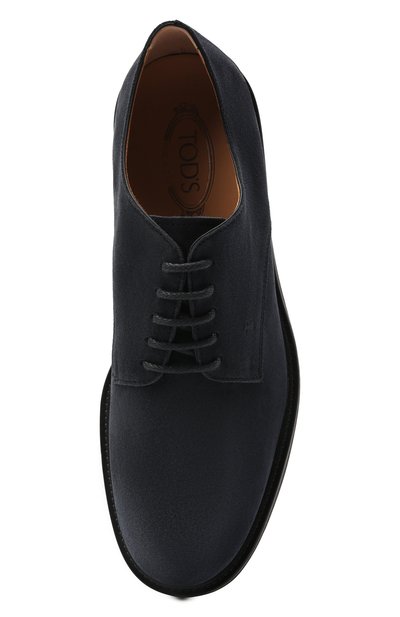 Замшевые дерби TOD’S темно-синего цвета по цене 61600 руб., арт. XXM06H00C20RE0, фото 5 Замшевые дерби TOD’S, арт. XXM06H00C20RE0, фото 5
