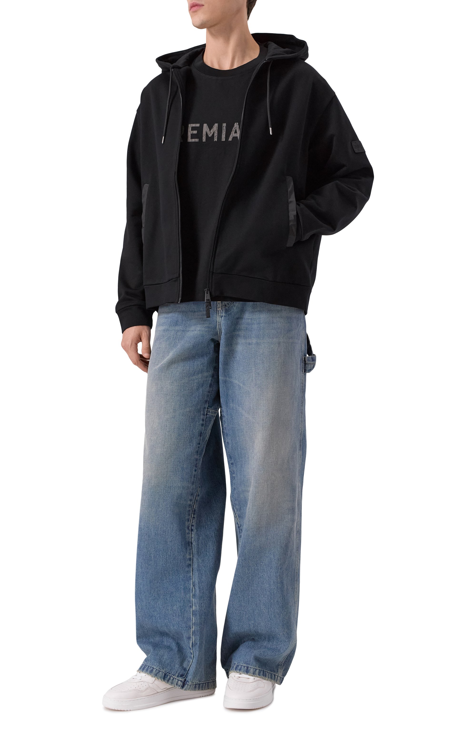 Хлопковая толстовка PREMIATA черного цвета по цене 39500 руб., арт. PA1034/FELPA, фото 2 Хлопковая толстовка PREMIATA, арт. PA1034/FELPA, фото 2