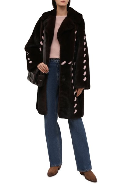 Шуба из меха норки FURLAND темно-коричневого цвета по цене 520000 руб., арт. 0236800110034600531, фото 2 Шуба из меха норки FURLAND, арт. 0236800110034600531, фото 2
