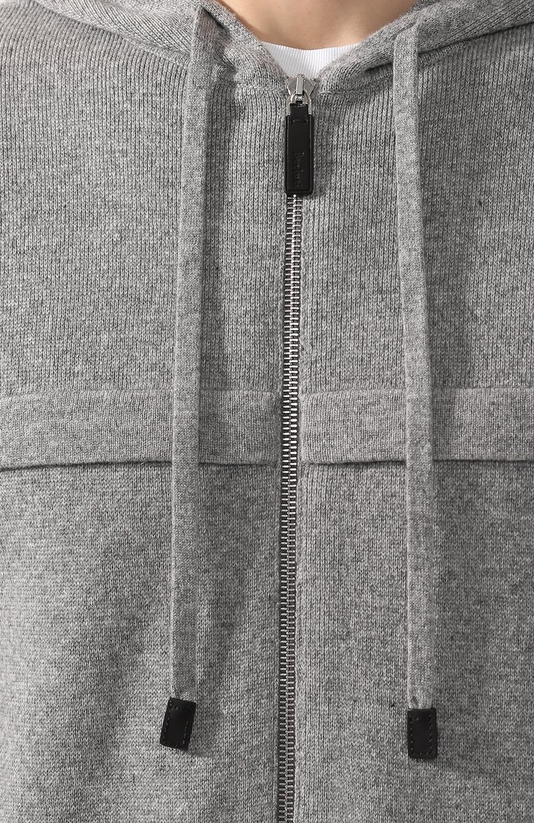 Мужской толстовка из смеси шерсти и кашемира BERLUTI серого цвета, арт. R15KSL30-002 | Фото 5 (Материал внешний: Шерсть, Кашемир; Статус проверки: Проверена категория; Длина (для топов): Стандартные; Рукава: Длинные; Стили: Кэжуэл; Мужское Кросс-КТ: Толстовка-одежда; Ювелирные украшения: Назначено; Материал сплава: Проставлено; Драгоценные камни: Проставлено)