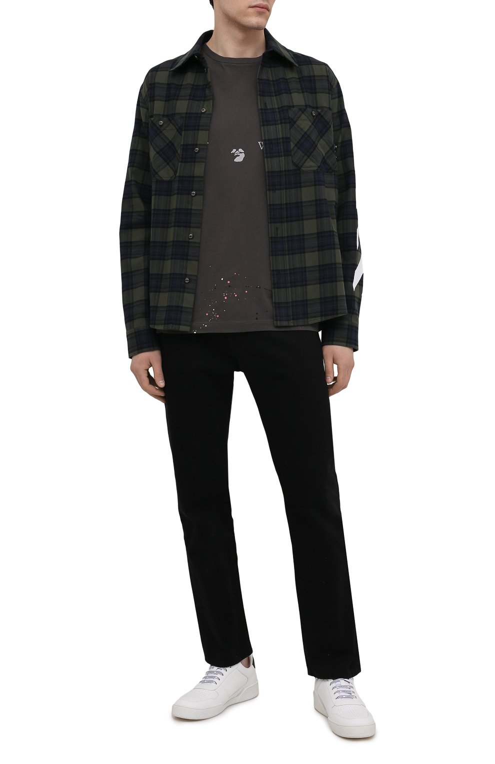 Хлопковая футболка OFF-WHITE, арт. 0MAA027S21JER002, фото 2