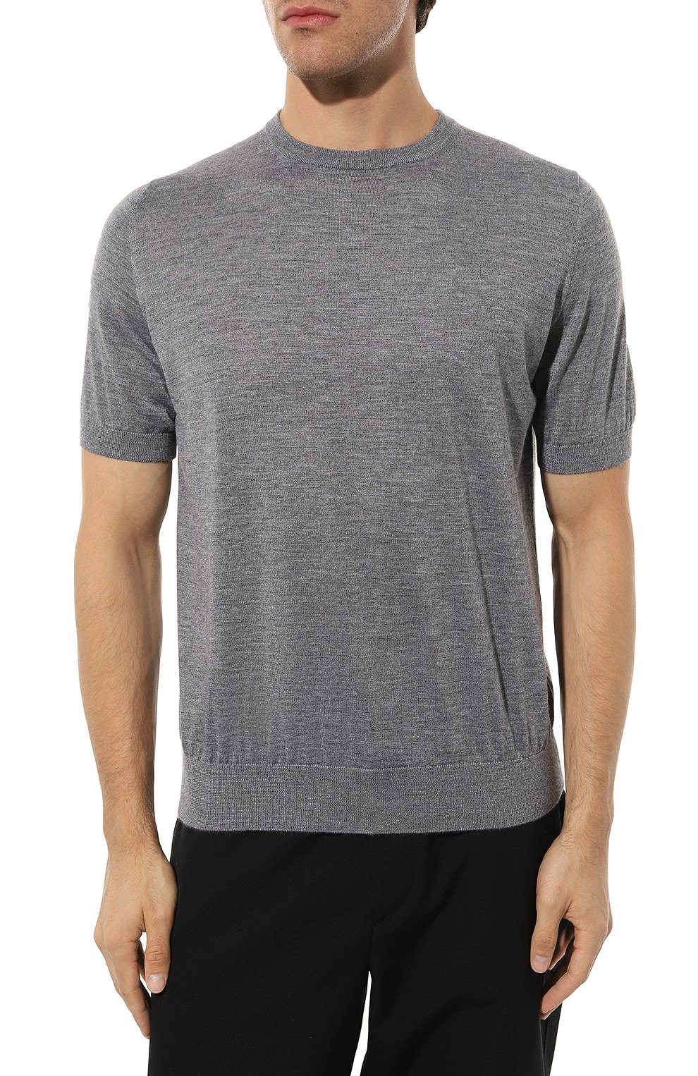 Джемпер из кашемира и шелка COLOMBO серого цвета по цене 78650 руб., арт. MA00338/2-56JA, фото 3 Джемпер из кашемира и шелка COLOMBO, арт. MA00338/2-56JA, фото 3