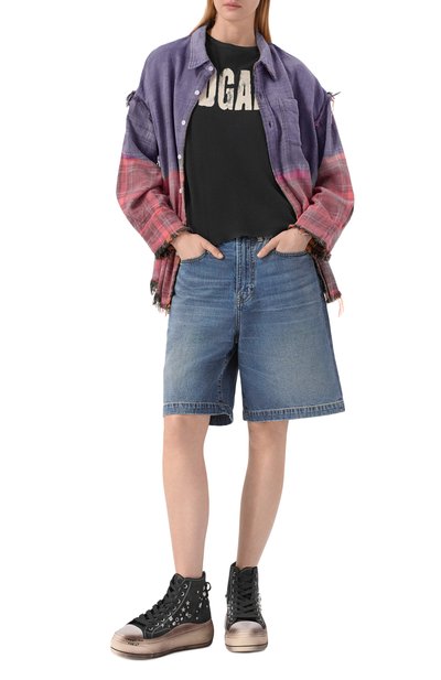 Футболка из хлопка и кашемира R13, арт. R13WK141-K132A, фото 2