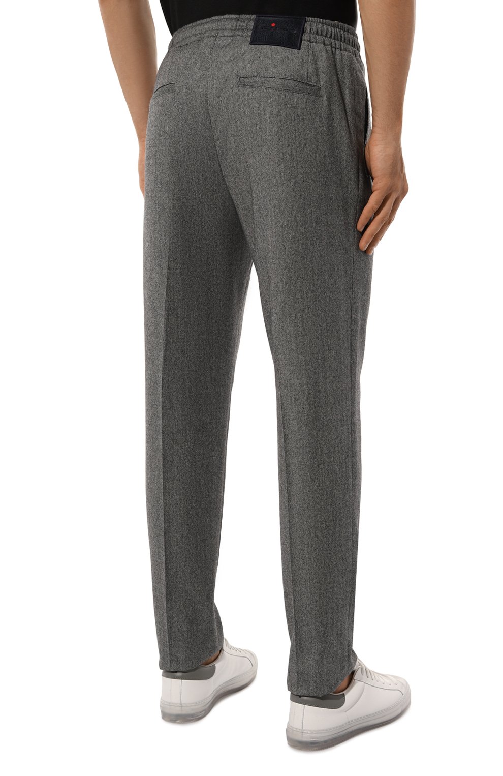 Брюки из шерсти и кашемира KITON темно-серого цвета по цене 209000 руб., арт. UPLACK0122E08, фото 4 Брюки из шерсти и кашемира KITON, арт. UPLACK0122E08, фото 4