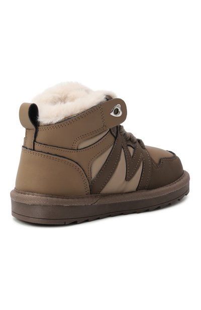 Кожаные кеды MONNALISA, арт. 8CF003, фото 3