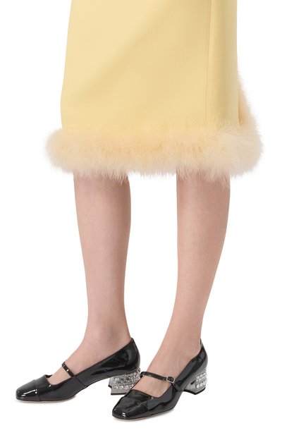 Кожаные туфли elisa 45 JIMMY CHOO черного цвета по цене 131500 руб., арт. ELISACRYSTAL45PAT, фото 2 Кожаные туфли elisa 45 JIMMY CHOO, арт. ELISACRYSTAL45PAT, фото 2