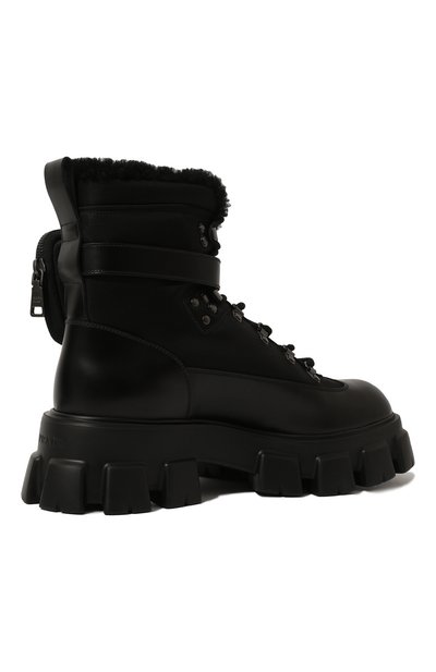 Кожаные ботинки PRADA, арт. 2UE009-3LEK-F0002-A000, фото 5