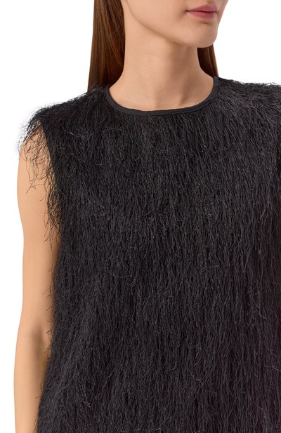 Топ LOULOU DE SAISON черного цвета по цене 31350 руб., арт. YASMIN, фото 5 Топ LOULOU DE SAISON, арт. YASMIN, фото 5