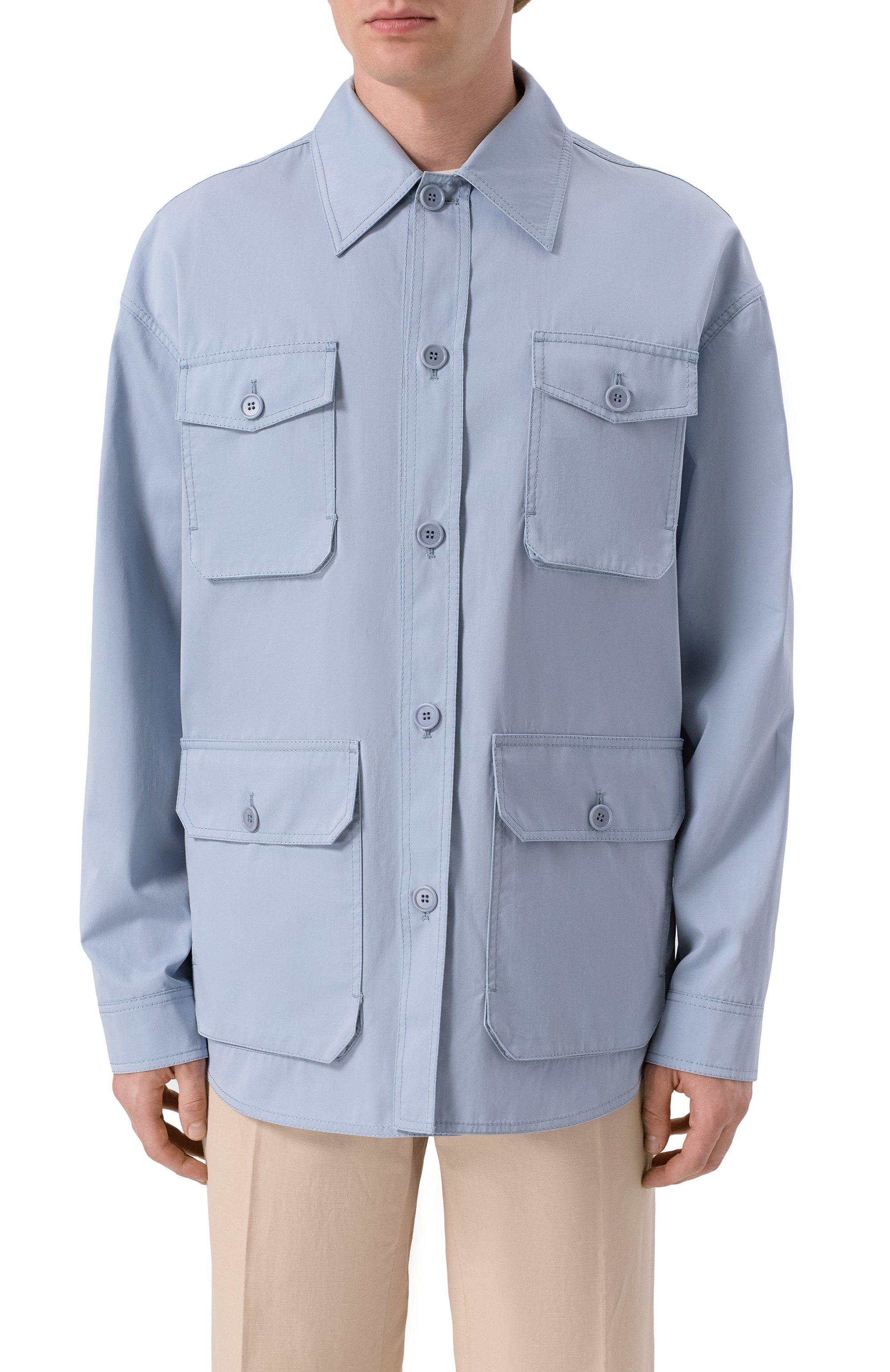 Рубашка из хлопка и шелка MVST, арт. 0031/0224, фото 3