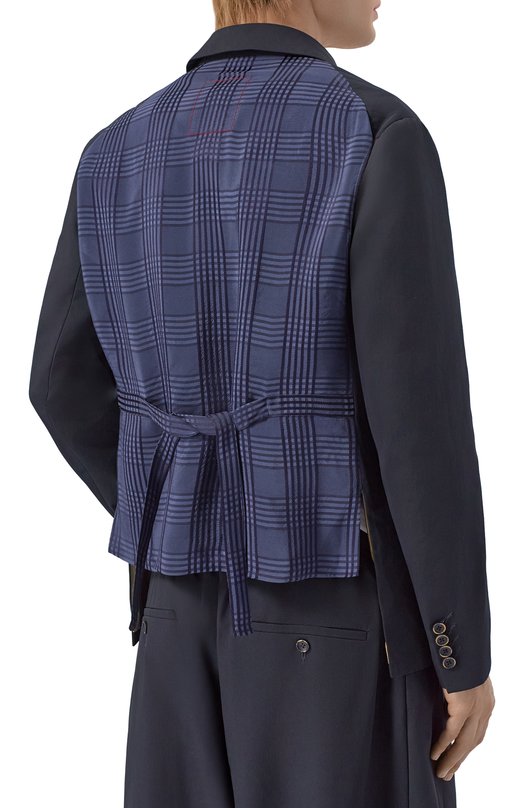 Однобортный пиджак Uma Wang UM6516 Синий  UM6516 Фото 4