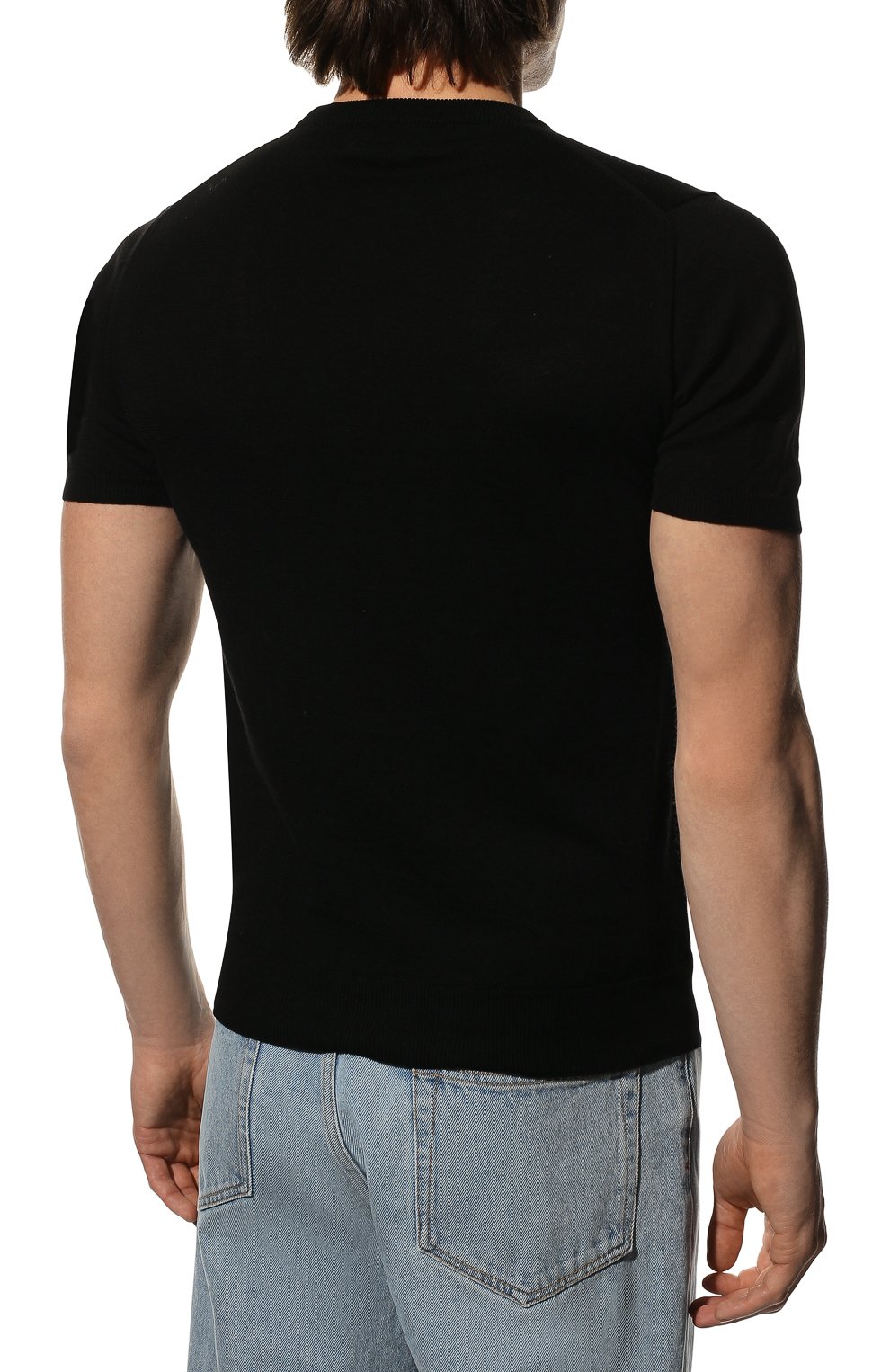 Хлопковый джемпер IL BORGO CASHMERE черного цвета по цене 34350 руб., арт. 55-854M0DG0, фото 4 Хлопковый джемпер IL BORGO CASHMERE, арт. 55-854M0DG0, фото 4