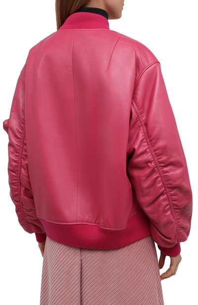 Кожаный бомбер PRADA, арт. 58A079-1ZFE-F01BK, фото 4