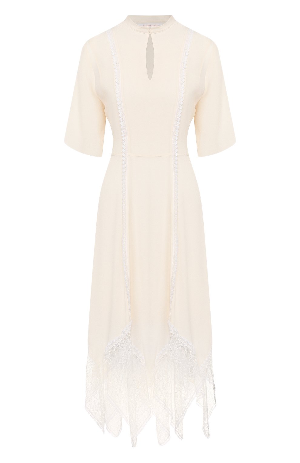 Платье из смеси вискозы и шелка SEE BY CHLOÉ, арт. CHS20SR013014, фото 1