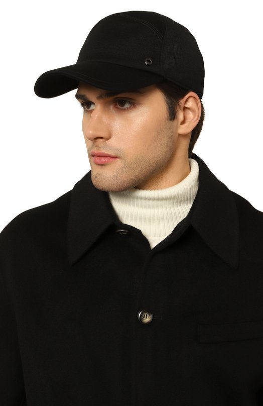 Кашемировая бейсболка Stefano Ricci MCV430008E/MR01HA Чёрный  MCV430008E/MR01HA Фото 2
