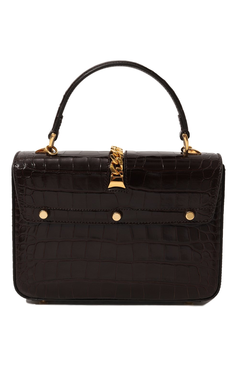 Сумка sylvie 1969 из кожи аллигатора GUCCI, арт. 589479 EV40G, фото 6