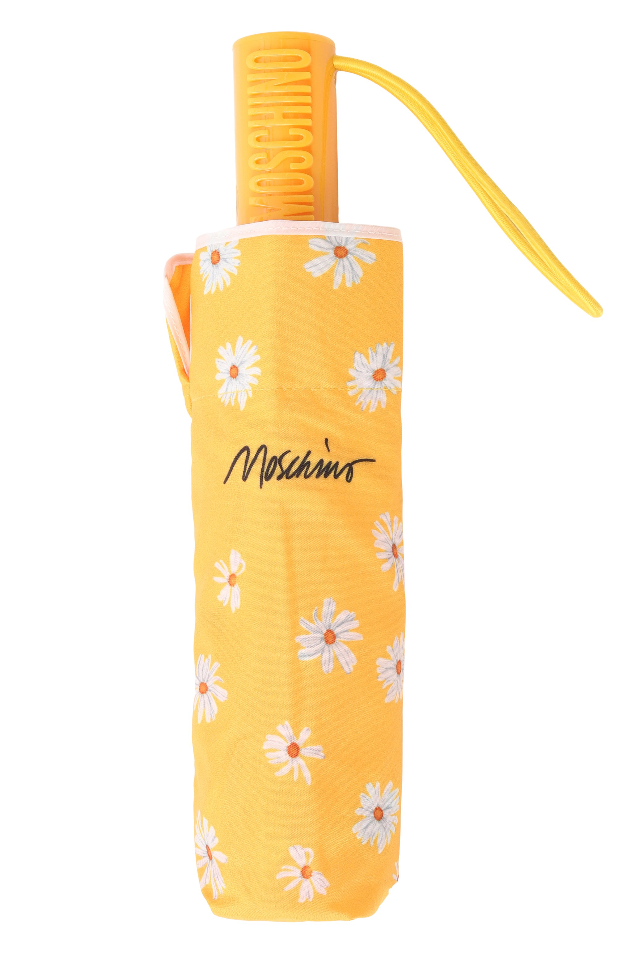 Складной зонт MOSCHINO желтого цвета по цене 12850 руб., арт. 9049 0PENCL0SE, фото 6 Складной зонт MOSCHINO, арт. 9049 0PENCL0SE, фото 6