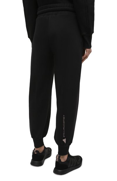 Хлопковые джоггеры ADIDAS BY STELLA MCCARTNEY черного цвета по цене 8415 руб., арт. FU0734, фото 4 Хлопковые джоггеры ADIDAS BY STELLA MCCARTNEY, арт. FU0734, фото 4