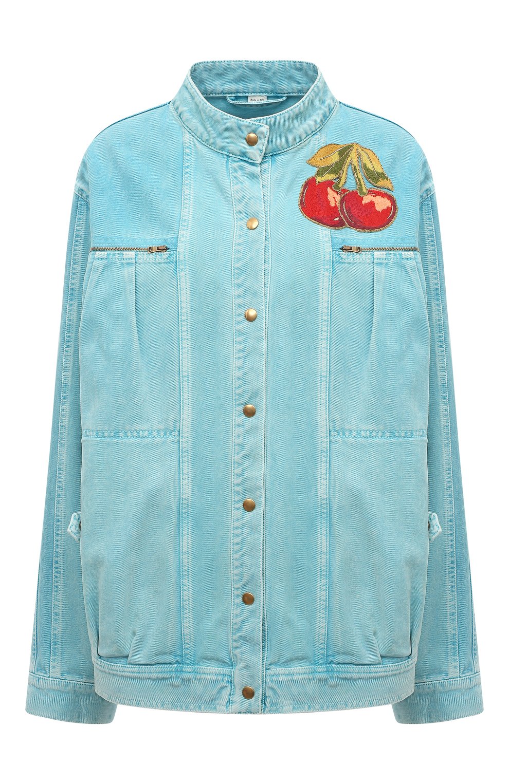 Джинсовая куртка GUCCI голубого цвета по цене 285120 руб., арт. 573335 XDAN3, фото 1 Джинсовая куртка GUCCI, арт. 573335 XDAN3, фото 1
