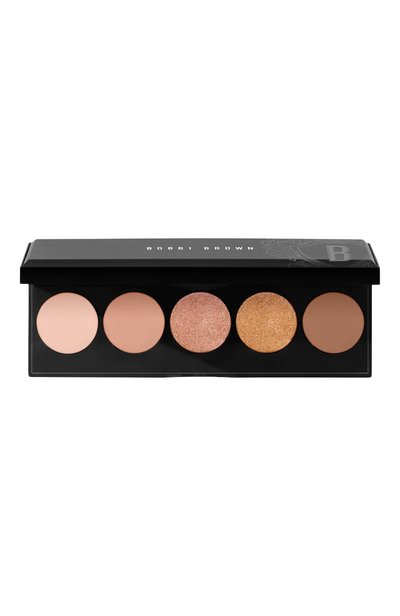 Женские палетка теней bare nudes eye shadow palette, оттенок peachy nudes (5,5g) BOBBI BROWN, арт. H3D2-01