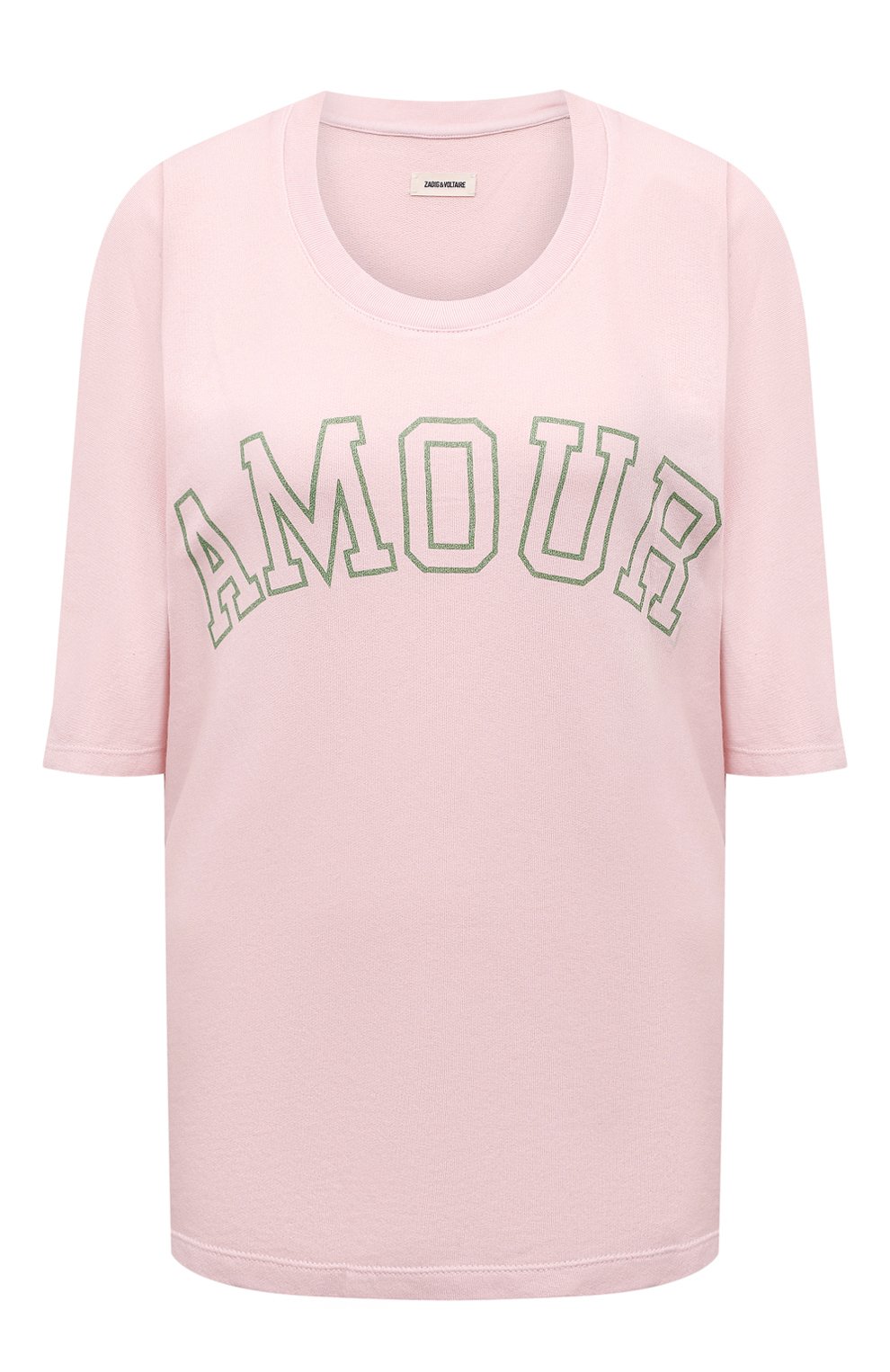 Хлопковая футболка ZADIG AND VOLTAIRE, арт. WJTS7101F, фото 1