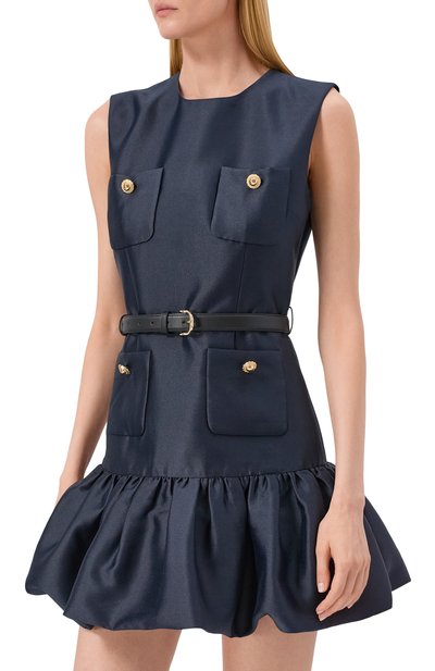 Атласное платье SELF-PORTRAIT, арт. PF25017SBL, фото 3