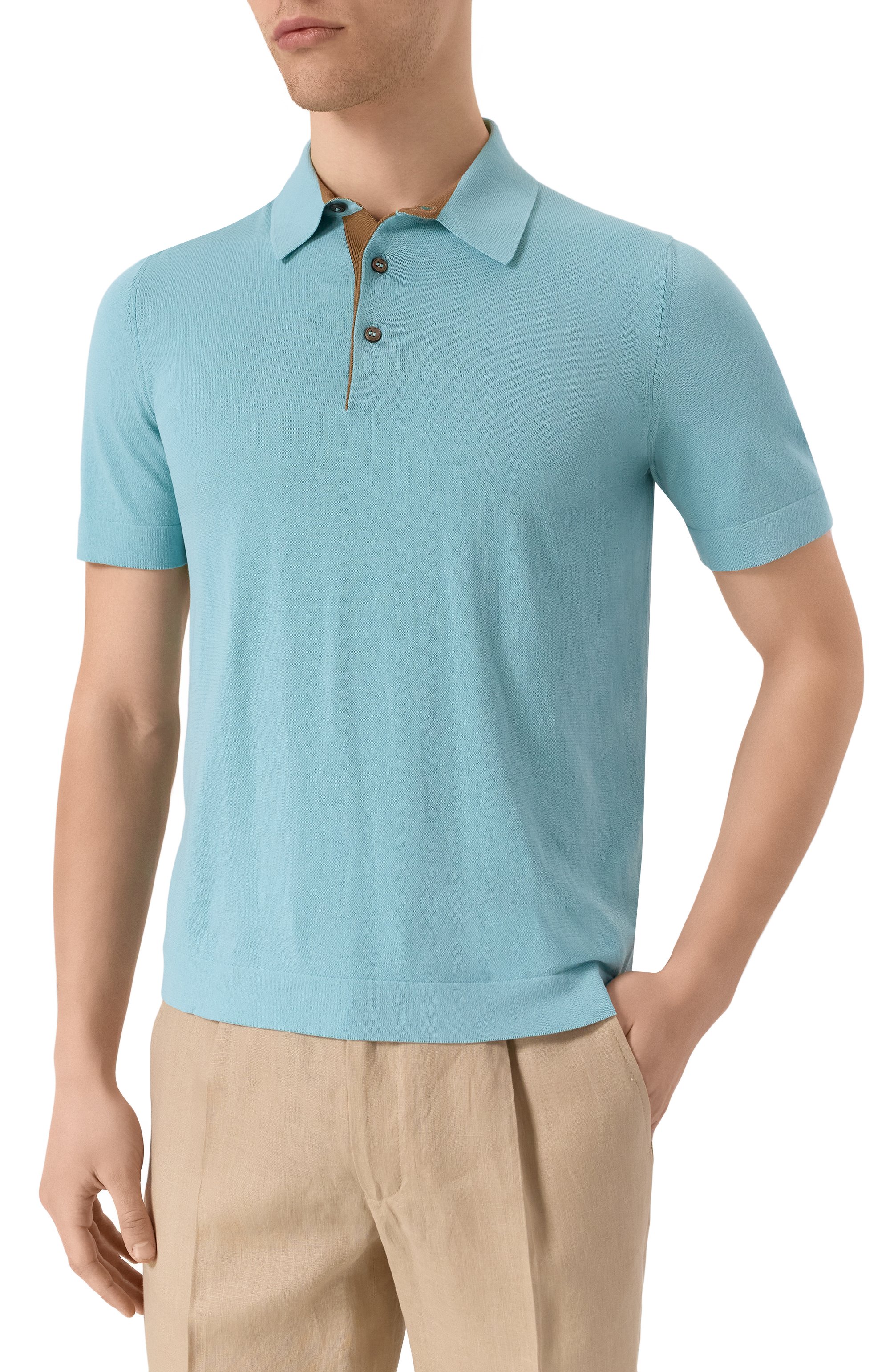 Хлопковое поло GRAN SASSO, арт. 57149/20669, фото 3