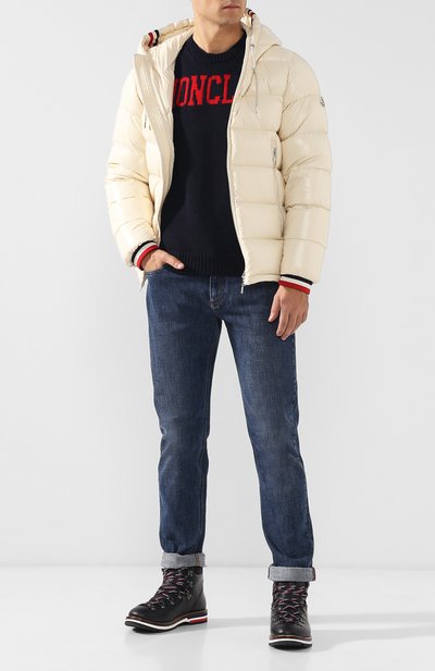 Шерстяной джемпер с логотипом бренда MONCLER, арт. D2-091-90337-00-969AE, фото 2