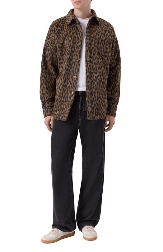 Куртка-рубашка Palm Angels PMES002F25FAB001 Леопардовый  PMES002F25FAB001 Фото 2