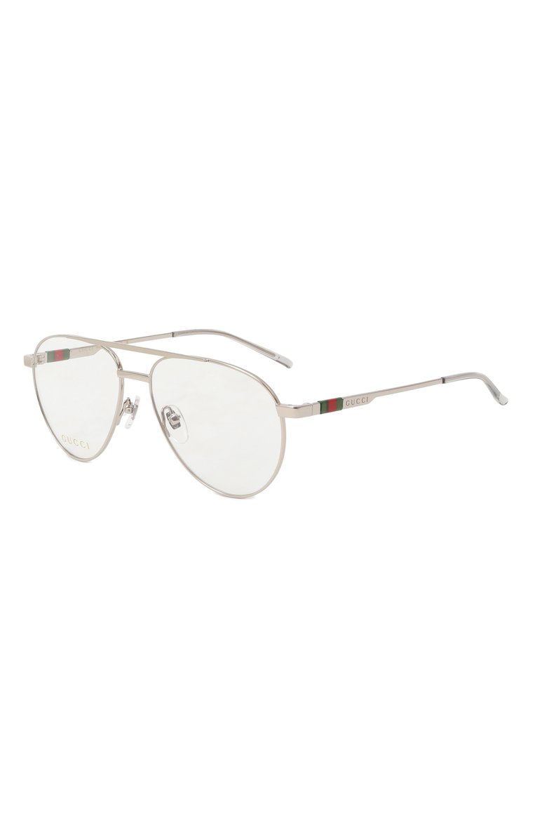 Женские оправа GUCCI серебряного цвета, арт. GG1679 001 | Фото 1 (Нос: Не проставлено; Региональные ограничения белый список (Axapta Mercury): Не проставлено; Тип очков: Оправа; Материал: Металл; Оптика Гендер: оптика-женское; Очки форма: Авиаторы)