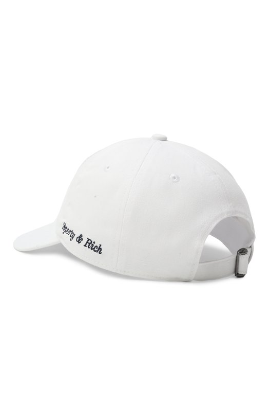 Хлопковая бейсболка Sporty and Rich AC04060621WH01 Белый  AC04060621WH01 Фото 2