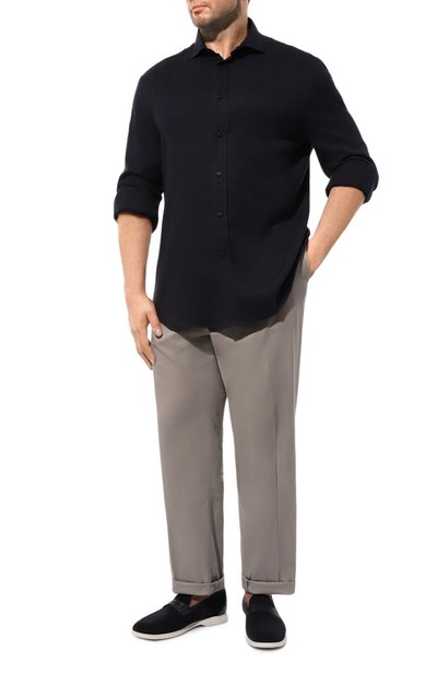 Рубашка из хлопка и лиоцелла BRUNELLO CUCINELLI, арт. MY6370627W, фото 2