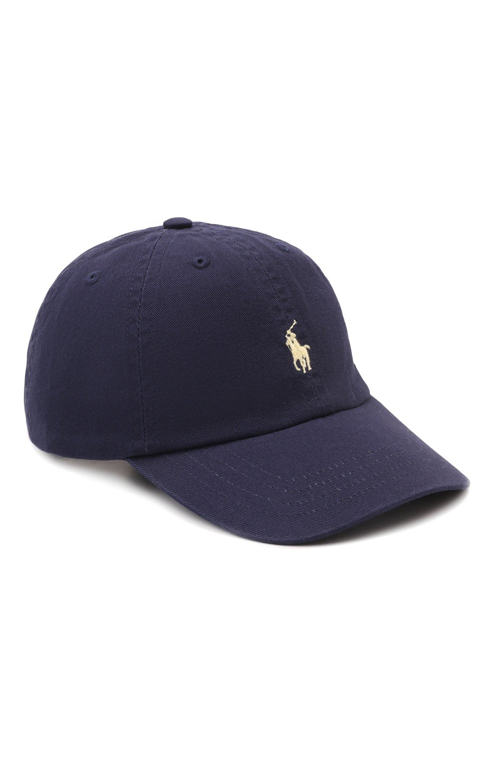 Хлопковая бейсболка POLO RALPH LAUREN темно-синего цвета по цене 3995 руб., арт. 320552489, фото 1 Хлопковая бейсболка POLO RALPH LAUREN, арт. 320552489, фото 1